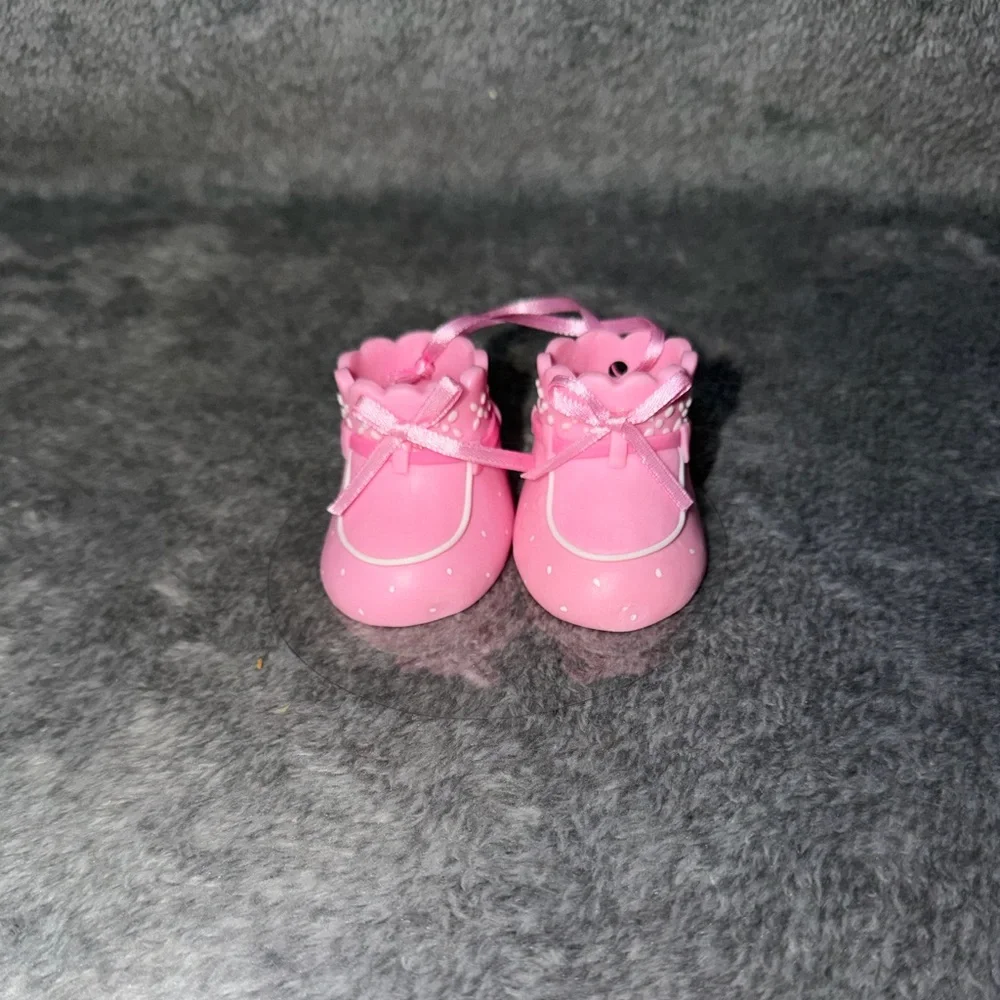 DecoPac Pink Booties Shoes Decoset Gender Reveal Girl Shower Party Cake Topper